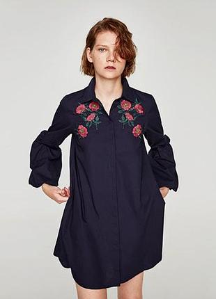 Сукня з вишивкою zara
