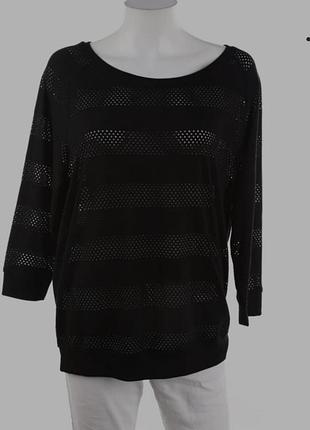 Черная кофта с сеточкой