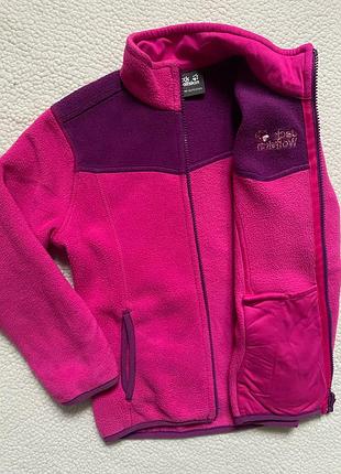 Тепла флісова курточка кофта jack wolfskin