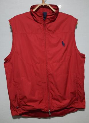 Новый жилет бордовый polo ralph lauren нейлон на сеточке м