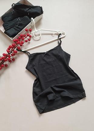 🩷💚базові маечки для дівчаток чорного кольору, на тонких бретелях від бренду 💞 george