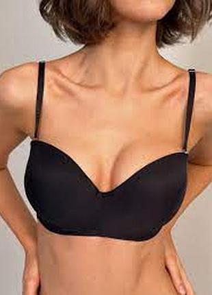 Бюстгальтер бюст бюстик лифчик чашка 90 f 40 f 85 g безшовный черный силиконовая лента