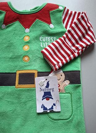 Новорічний святковий чоловічок велюровий