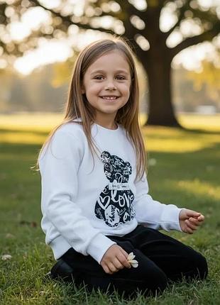 Костюм для дівчинки теплий повсякденний