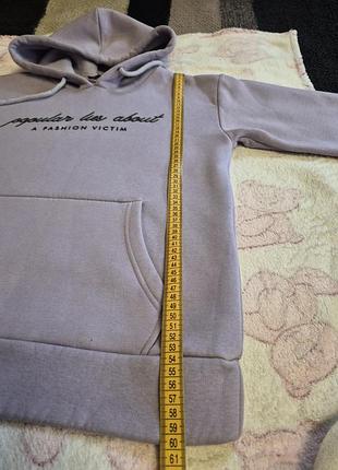 Стильное теплое худи с капюшоном 2