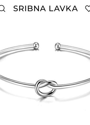 Браслет без вставок sribna lavka срібний