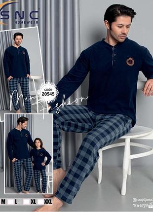 Костюм для дома, теплая мужская пижама,флис