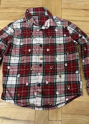 Новорічна рубашка на 2-3р від george