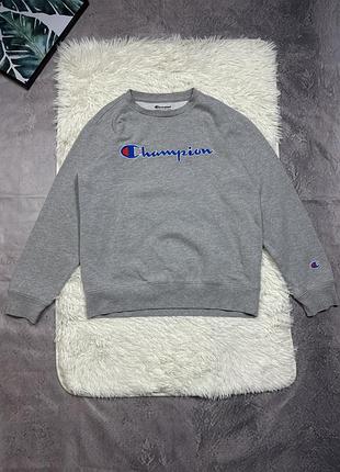 Сірий базовий жіночий котоновий світшот champion