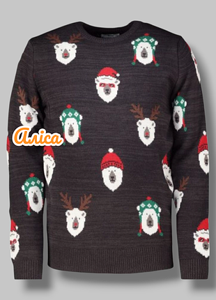 Новогодний рождественский свитер свитер