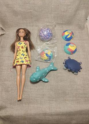 Набір різних іграшок барбі краб