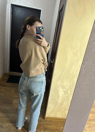 Світшот bershka укорочений оверсайз 5