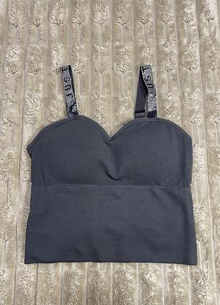 Топ з блискучими лямками