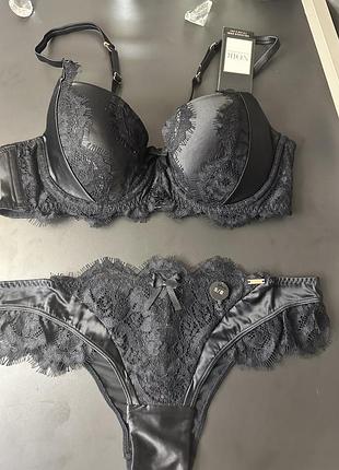 Розкішний комплект з сатину hunkemoller noir
