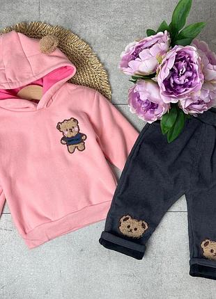 Акция теплый костюм для девочки внутри утепления