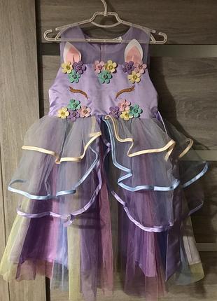 Святкова сукня єдиногір, яскрава 5-6 років