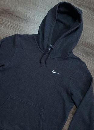 Темно серое худи nike, размер s 3