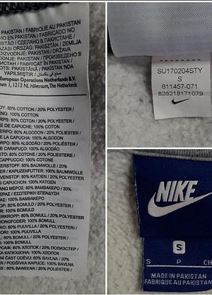 Темно серое худи nike, размер s 5