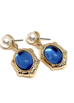 Тренд эффектные позолоченные винтажные женские серьги шарики подвесы пусеты