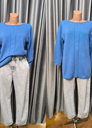 Котоновый женский свитер туника