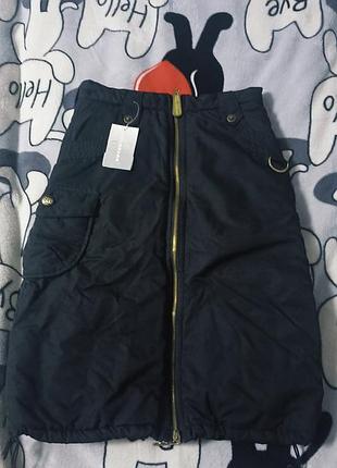 Акция 🔥 🔥 🔥 🔥 🔥 модная черная теплая  юбка на зиму ,новая с биркой. размер xs,s.полуобьем талии 33см. всего лишь за 90грн