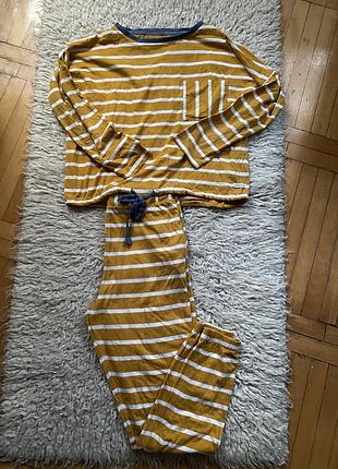 Бавовняна піжама домашній костюм в смужку next