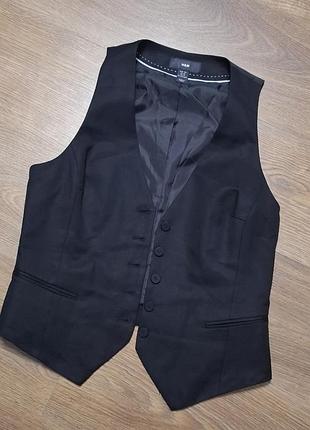 H&m женский жилет хлопок лён