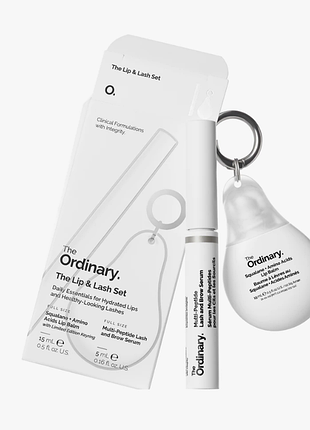 The ordinary lip & lash set подарунковий набір набір для губ та вій
