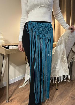 Пояс макраме / плетений пояс / аксесуар макраме