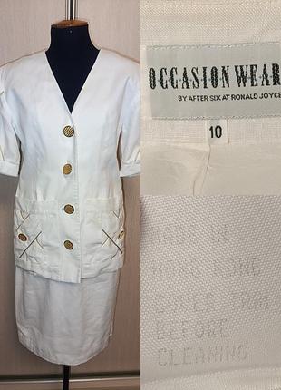 Лляний спідничний костюм виробництва гонконг