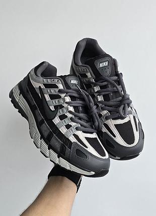Утеплені чоловічі кросівки nike p-6000 termo grey найк сірого кольору термо