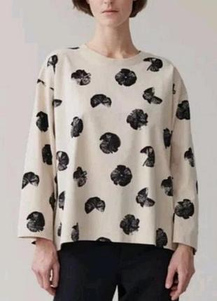 Лонгслив саитшот cos из хлопка