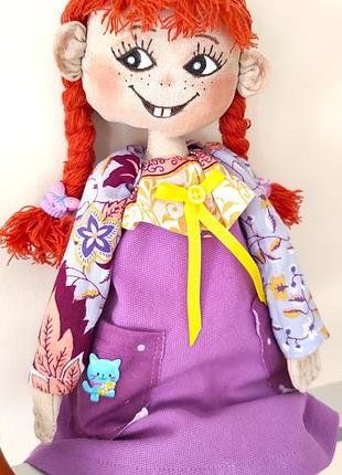 Лялька довго панчоха. ручна робота. для ігри дітей  та інтер'єра.