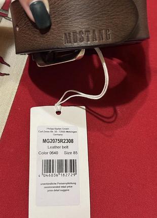 Mustang - оригінальний шкіряний пасок для чоловіків , новий в коробці