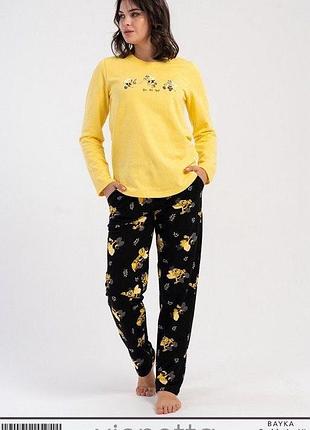 Теплі байкові піжами для дому та сну