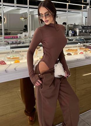 Комплект женский с утеплением &nbsp;(боди+джоггеры)