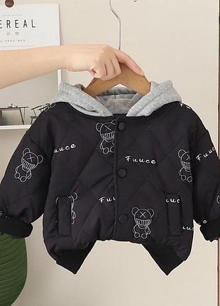 Бомбер для мальчика fuuce цвет черный