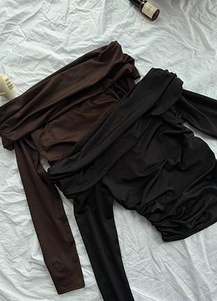 Лонгслів зі спущеними плечима 5