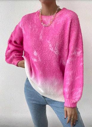 Светр пухнастий омбре