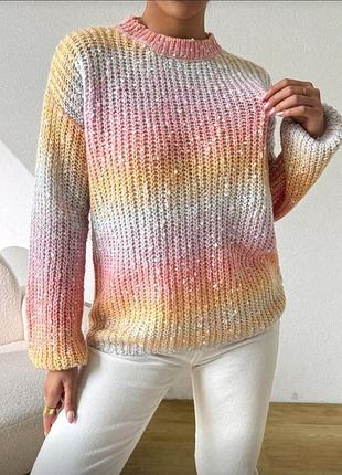 Светр райдуга омбре
