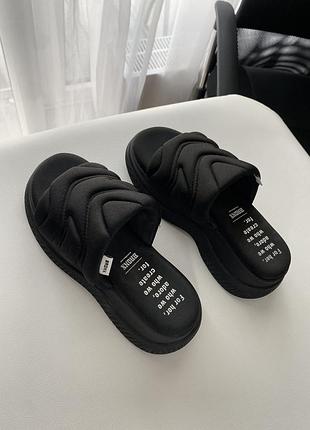 Хіт сезону, чорні жіночі шльопанці на платформі bronx bru-te 84953-l, розмір 39 - 40