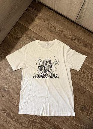Футболка с принтом аниме