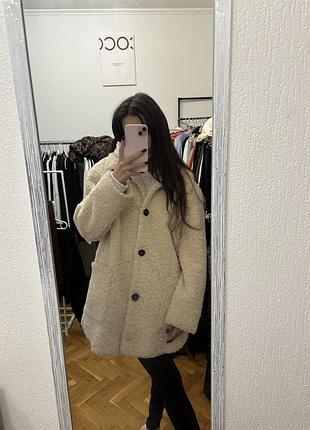 Пальто шуба шубка zara букле
