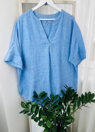 Європа🇪🇺 m&s. фірмова лляна сорочка