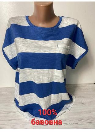 Футболка женская из 100% хлопка от британского бренда george размер 16💞