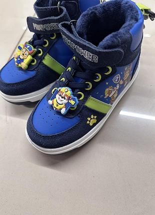 Утеплені високі кросівки осінь-зима на хлопчика щенячий патруль дуже стильні та гарні