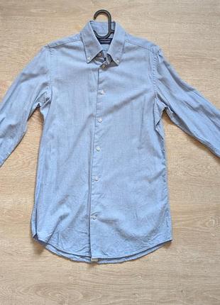 Сорочка чоловіча блакитна слім