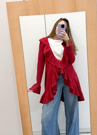 Вінтаж кардиган акрил з красивим рукавчиком