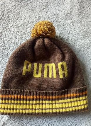 Теплая шапка фирмы puma для мальчика5 фото
