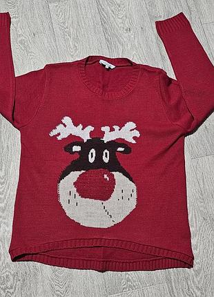 Новогодний свитер l-xl.